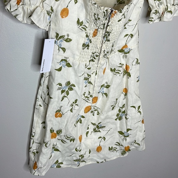 REFORMATION EASTON DRESS IN CITRON - Picture 11 of 14